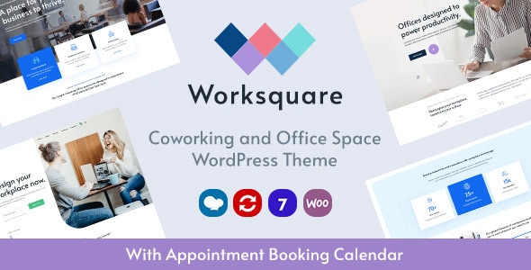 Worksquare - Coworking and Office Space WordPress Theme Logo